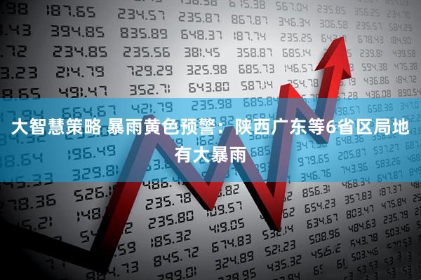 大智慧策略 暴雨黄色预警：陕西广东等6省区局地有大暴雨